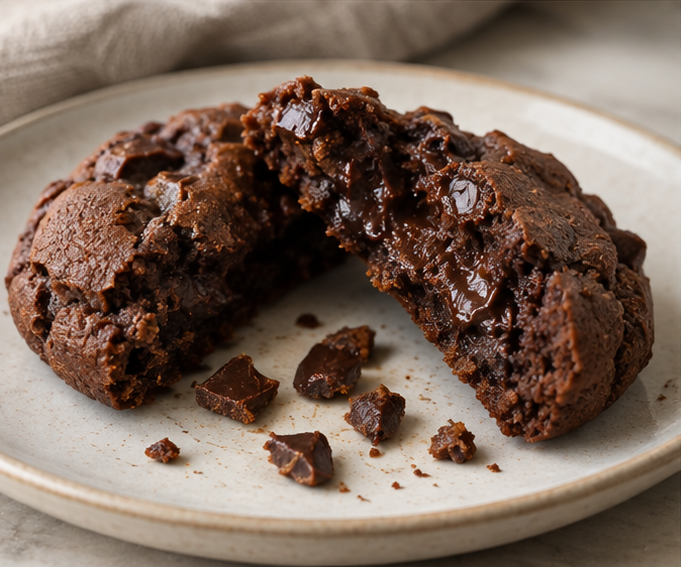 Double Chunky Monkey Cookie with gooey chocolate centre