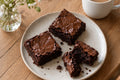 The Tea Room Gooey Fudge Brownies plated product view